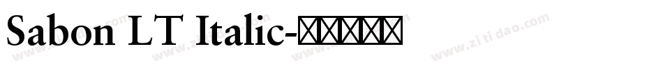 Sabon LT Italic字体转换